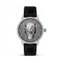 POLICE Men's PL15404JS.57 Analog Quartz Watch 45mm Stainless Steel Case Brown Leather Strap Blue Dial