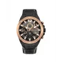 POLICE Men's PL15711JSBR61 Quartz Watch - 48mm Stainless Steel Case with Brown Leather Strap