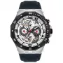 POLICE Men's PL16065JSTB04 Raho Analog Quartz Watch 46mm Blue Dial Brown Leather Strap