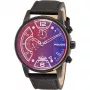 POLICE Men's Quartz Analog Watch PEWJF2203306S 45mm Stainless Steel Case Black Leather Strap