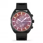 POLICE Men's Quartz Analog Watch PEWJQ2007302 47mm Black Dial Black Leather Strap