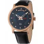 Police Men's Quartz Analog Watch PL15404JSR.03 - Blue Dial, Brown Leather Strap, 43mm