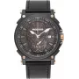 POLICE Men's Quartz Analog Watch PL15728JSB.02 48mm Stainless Steel Case Black Leather Strap