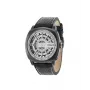 Police Men's Quartz Analog Watch R1451290002 - 49mm Stainless Steel Case, Black Leather Strap