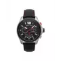 Police Men's Quartz Analog Watch R1471294003 - 46mm Stainless Steel Case, Black Dial, Leather Strap