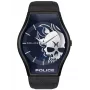 Police Men's Quartz Watch PL16114JSU03 45mm Blue Dial Leather Strap