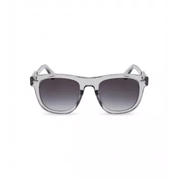 POLICE Men's Rectangular Sunglasses SPLL87M5203GU Havana Acetate Frame Green Polycarbonate Lenses 52mm