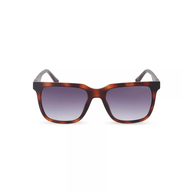 POLICE Men's SPLN34M540878 Sunglasses Havana Acetate Frame Brown Lens 54mm