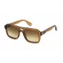 Police Men's SPLN65V Sunglasses - Square Matte Black Frame Grey Lens 55mm