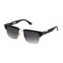 Police Men's SPLP25-550300 Square Sunglasses, Black Frame, Grey Lenses, 55mm