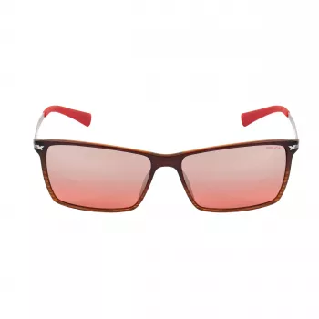 POLICE Men's Sunglasses S195758ABRM - Brown Havana Acetate Frame with Brown Tint Polycarbonate Lenses - UV400 Protection - 58mm Lens Width