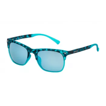 POLICE Men's Sunglasses SK0445149LB - Acetate Frame, Grey Polycarbonate Lenses, 51mm Lens Width