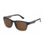 POLICE Men's Sunglasses SPLL09560MGB - Havana Acetate Frame, Green Polycarbonate Lenses, UV400 Protection