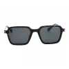 Police Men's Sunglasses SPLL10-520700 Rectangular Full-Rim Black Frame Smoke Grey Lenses 52/20/145 mm