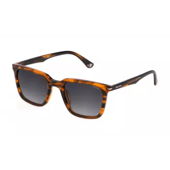 Police Men's Sunglasses SPLL80-520836 Havana Brown Acetate 52mm