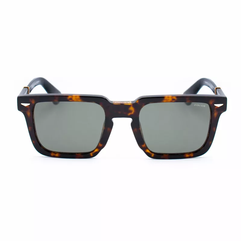 Police Men's Sunglasses SPLL88-520722 - Acetate Frame, Polycarbonate Lenses, UV Protection