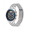 POLICE Men's Watch 15995JSTBL61M 46mm Blue Dial Blue Leather Strap