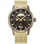 POLICE Men's Watch Blaze Collection PEWJG0005504 44mm Stainless Steel Case Black Leather Strap Analog Quartz