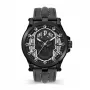 POLICE Men's Watch Blaze PEWJA2108201 47mm Black Dial Leather Strap