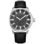 POLICE Men's Watch PEWJA2204305 - 46mm Black Dial Quartz Leather Strap
