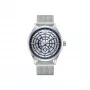 POLICE Men's Watch PEWJG0005204 44.3mm Quartz Analog Stainless Steel Black Dial Leather Strap