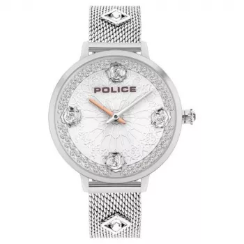 Police Men's Watch PL16031MS04M 36mm Stainless Steel Blue Dial