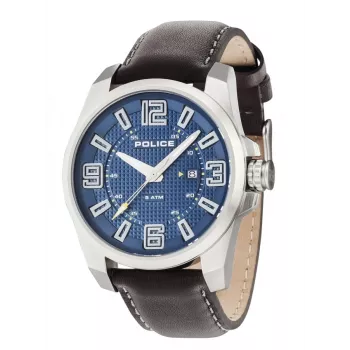 Police Men's Watch R1451269001 46mm Stainless Steel Leather