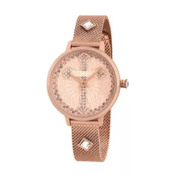 POLICE PL16031MSR32M Women's Quartz Analog Watch 36mm Rose Gold Stainless Steel Mesh