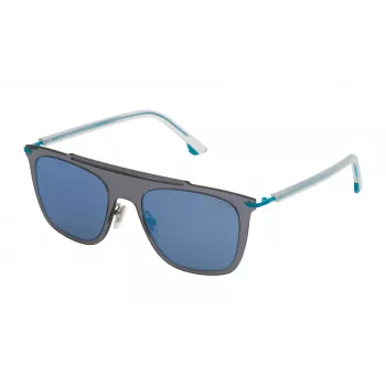 POLICE SPL581 Sunglasses Men's 52/20/145 mm Full Rim Rectangle Plastic Frame UV400