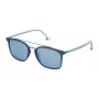 POLICE SPL58354M20P Unisex Sunglasses - Black Acetate Frame, Grey Polarized Lenses, 54mm