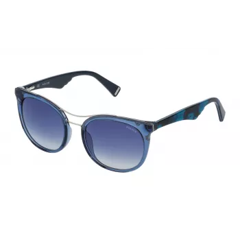 Police SPL758520955 Women's Sunglasses Havana Acetate Frame Brown Lens 52mm