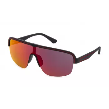 POLICE SPLB47-996VPX Men's Sunglasses Pilot Rectangle Black Frame Grey Polarized Lens 99/0/135 mm