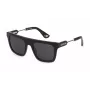 POLICE SPLF71-53700Y Men's Square Acetate Sunglasses Black/Grey 53/21/145 mm