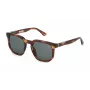 POLICE SPLF88-5206HN Men's Rectangular Sunglasses - Havana/Tortoise Frame, Grey Lens, UV400