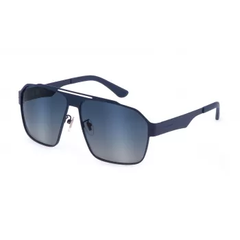 POLICE SPLL08-63S72P Men's Rectangular Sunglasses - Havana / Tortoise - Polarized Brown Lenses - 63/13/140 mm