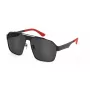 POLICE SPLL08M638YZP Men's Rectangular Sunglasses Black/Grey 63/13/140 mm