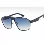 POLICE SPLL08M63S72P Men's Square Sunglasses - Black Frame, Grey Polarized Lenses - 63mm Lens Width