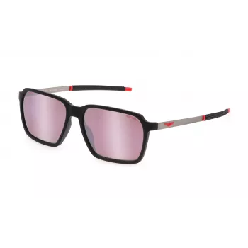 POLICE SPLL16-58U28Z Men's Rectangular Acetate Sunglasses Havana/Brown Green Lens 58/16/145 mm