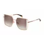 POLICE SPLL37-5608FC Women's Butterfly Sunglasses Havana Acetate Brown Gradient Lens 56mm