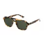 POLICE SPLL83-56AGGY Men's Rectangular Sunglasses - Grey Acetate Frame with Grey Polycarbonate Lenses - 56/17/145 mm