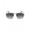 POLICE SPLL86-58302Y Men's Square Havana Acetate Sunglasses with Green Polycarbonate Lenses UV400