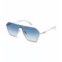 POLICE SPLL89-620300 Men's Pilot Sunglasses - Shiny Black Frame, Smoke Grey Lens, 62mm