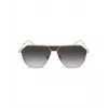 POLICE SPLL89-62300Y Men's Rectangular Sunglasses - Black Frame Grey Lens 62mm