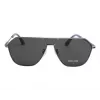 POLICE SPLL89-62509Y Men's Square Acetate Sunglasses - Black Frame Grey Lens 62/11/145 mm