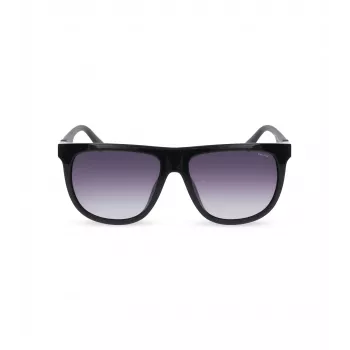 POLICE SPLN33M590Z42 Men's Sunglasses - Black Acetate Frame, Grey Polycarbonate Lenses, UV400 Protection, 59mm Lens Width