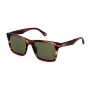 POLICE SPLN35-5509N3 Men's Sunglasses, Shiny Black Frame, Grey Lens, 55/19/145 mm