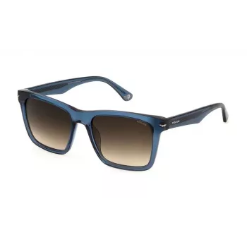 POLICE SPLN35M550955 Men's Sunglasses Havana Acetate Frame Brown Lens 55/19/145 mm