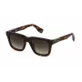 POLICE SPLN43-524BLY Men's Square Sunglasses - Dark Havana Acetate Frame with Blue Polycarbonate Lenses - 52mm Lens Width