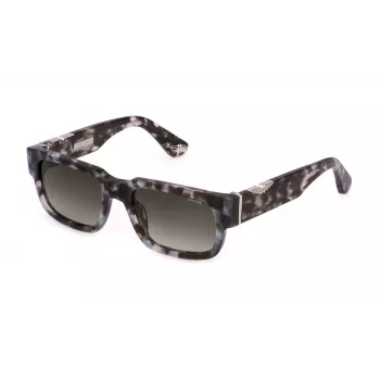 POLICE SPLP24-5407MR Men's Sunglasses - Black Frame Grey Mirror Lens 54mm