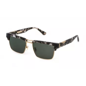 POLICE SPLP25-5507MR Men's Sunglasses - Black Frame Grey Mirrored Lens 55/17/145 mm